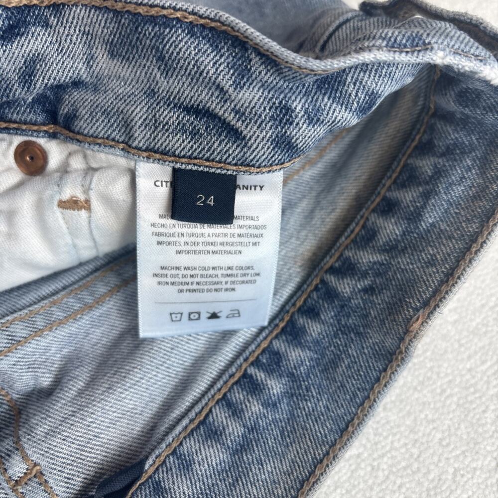 Citizens of Humanity C of H Women 24 Jeans Emerson Distressed Button Fly Relaxed - Picture 8 of 16